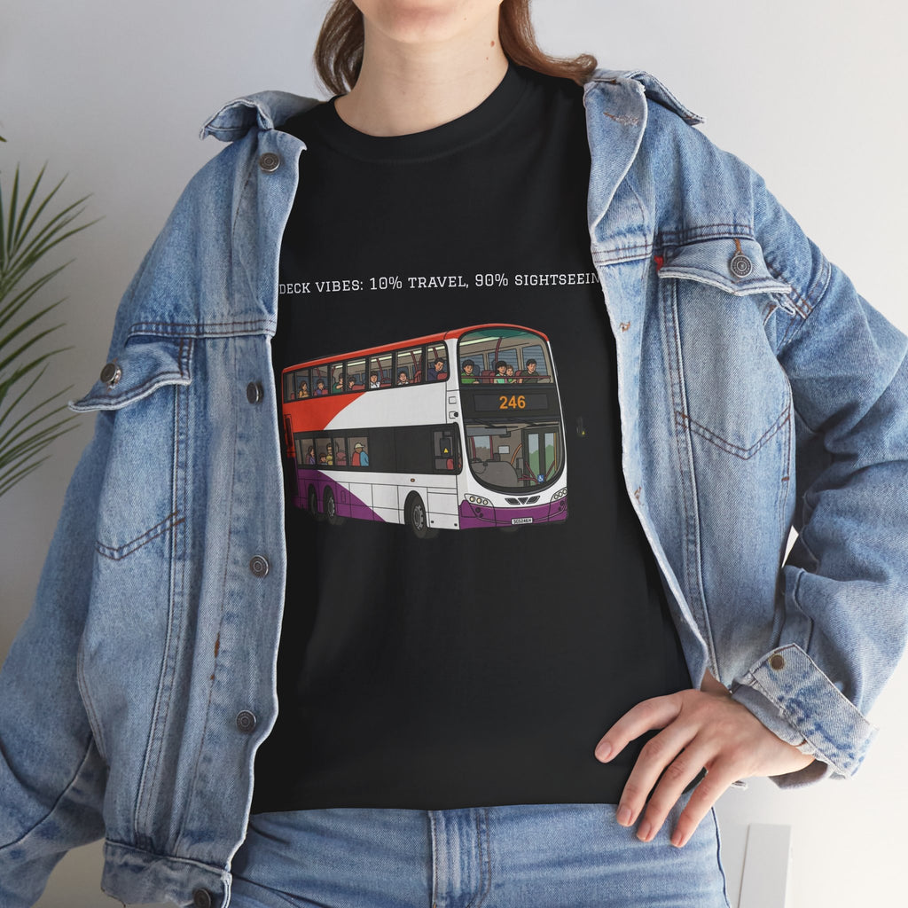 Singapore Double-Decker Bus Graphic Tee