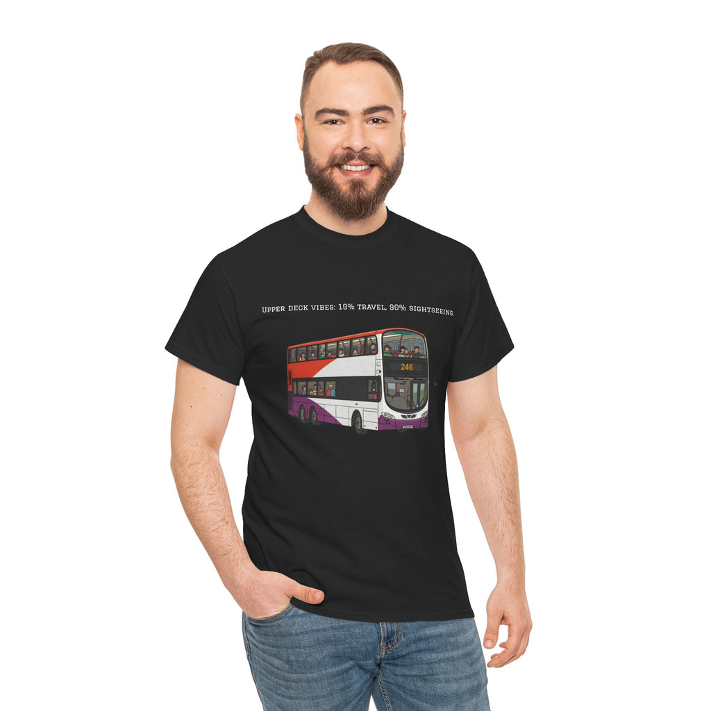 Singapore Double-Decker Bus Graphic Tee