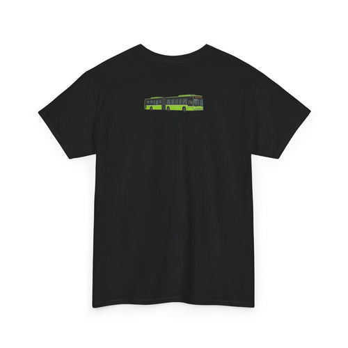 Scenic Singapore Green Bendy Bus Graphic Tee